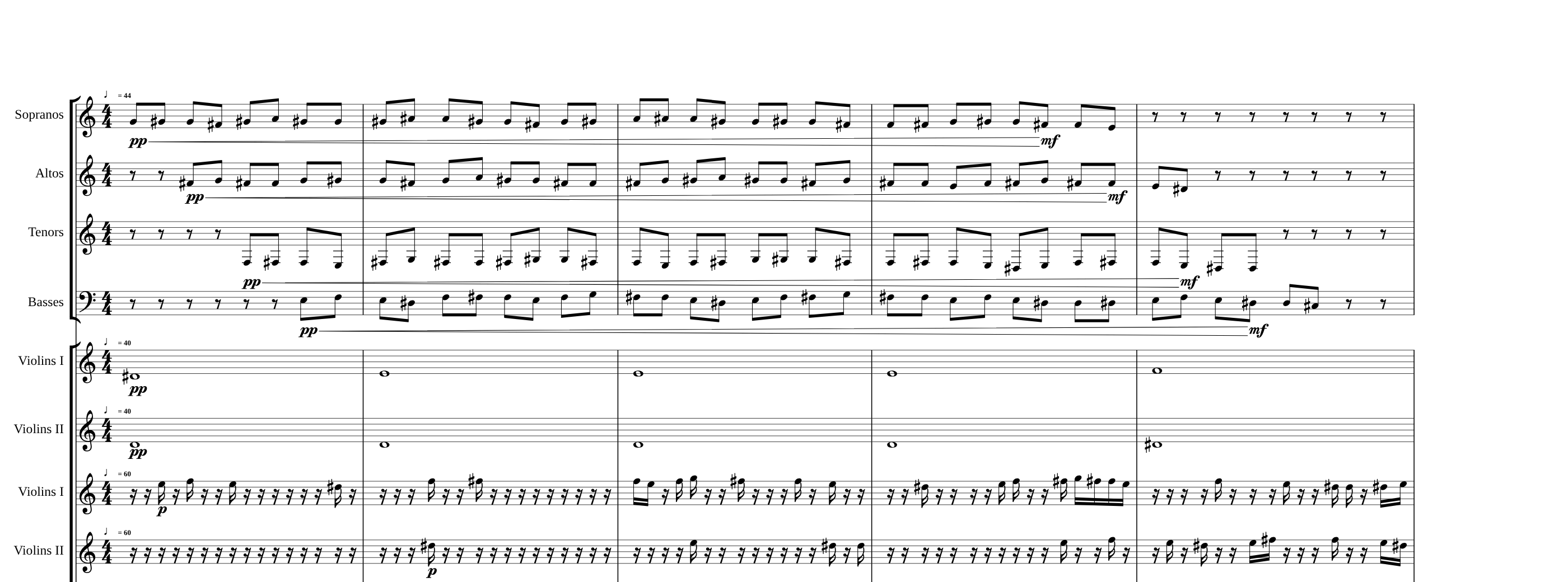 Atmosphères, Lux Aeterna — the cluster, the canon, the cloud, the opening bars