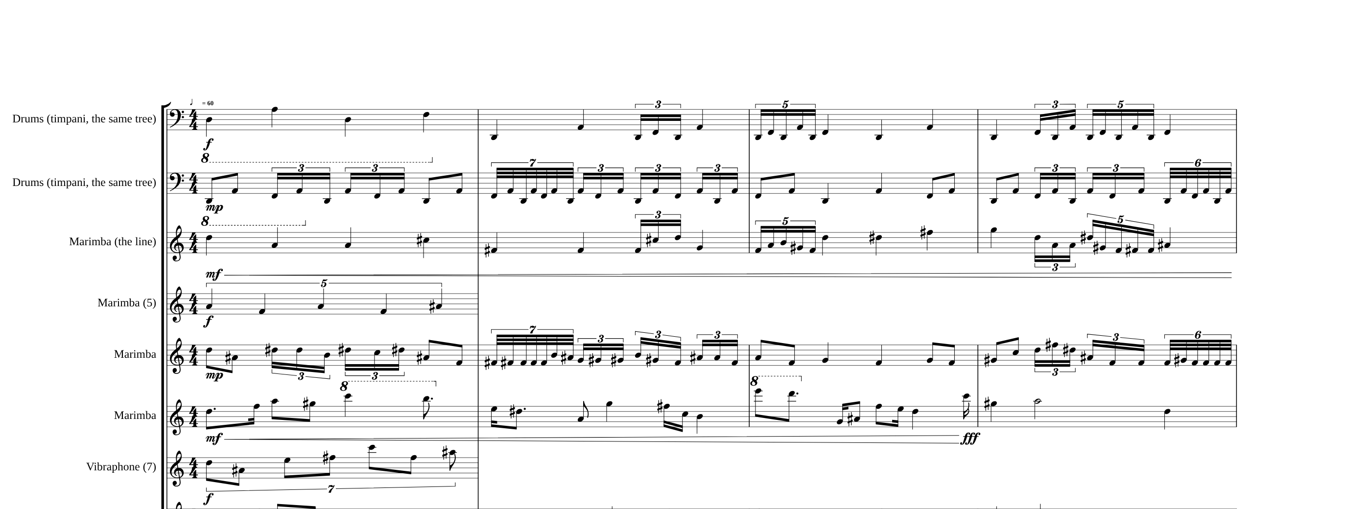 The Black Page — statistical density, the opening bars