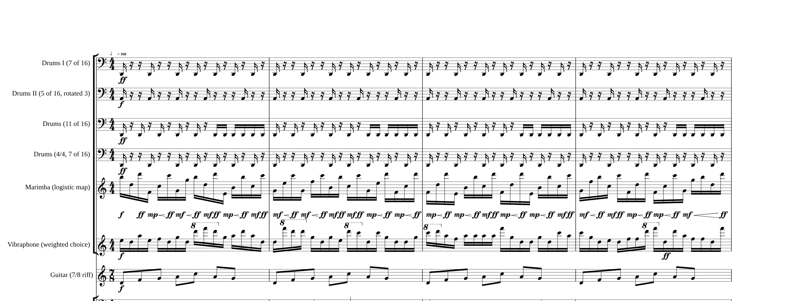 G-Spot Tornado — Synclavier stochastics, the opening bars